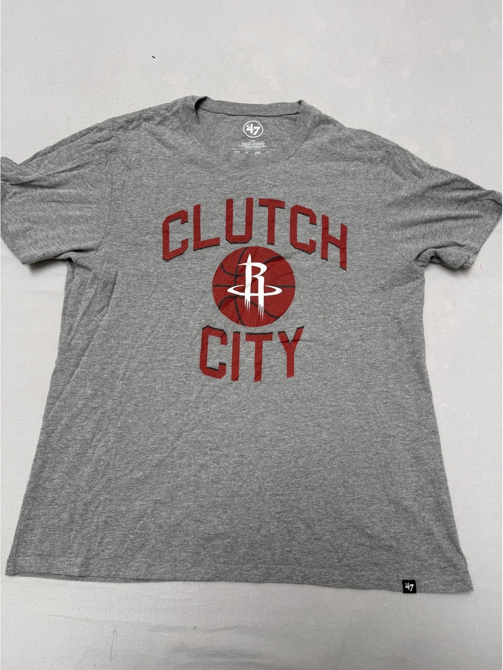 NBA Houston Rockets Clutch City Basketball T-shirt '47 - L